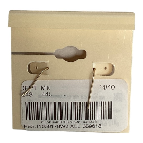 Patricia Nash Brushed Gold Hoop Drop Earrings Blue And White Floral Glass Bead - Picture 10 of 12